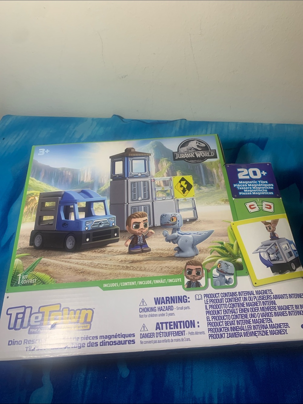 Jurassic World TileTown Dino Rescue Playset - Blue - 3+ Years